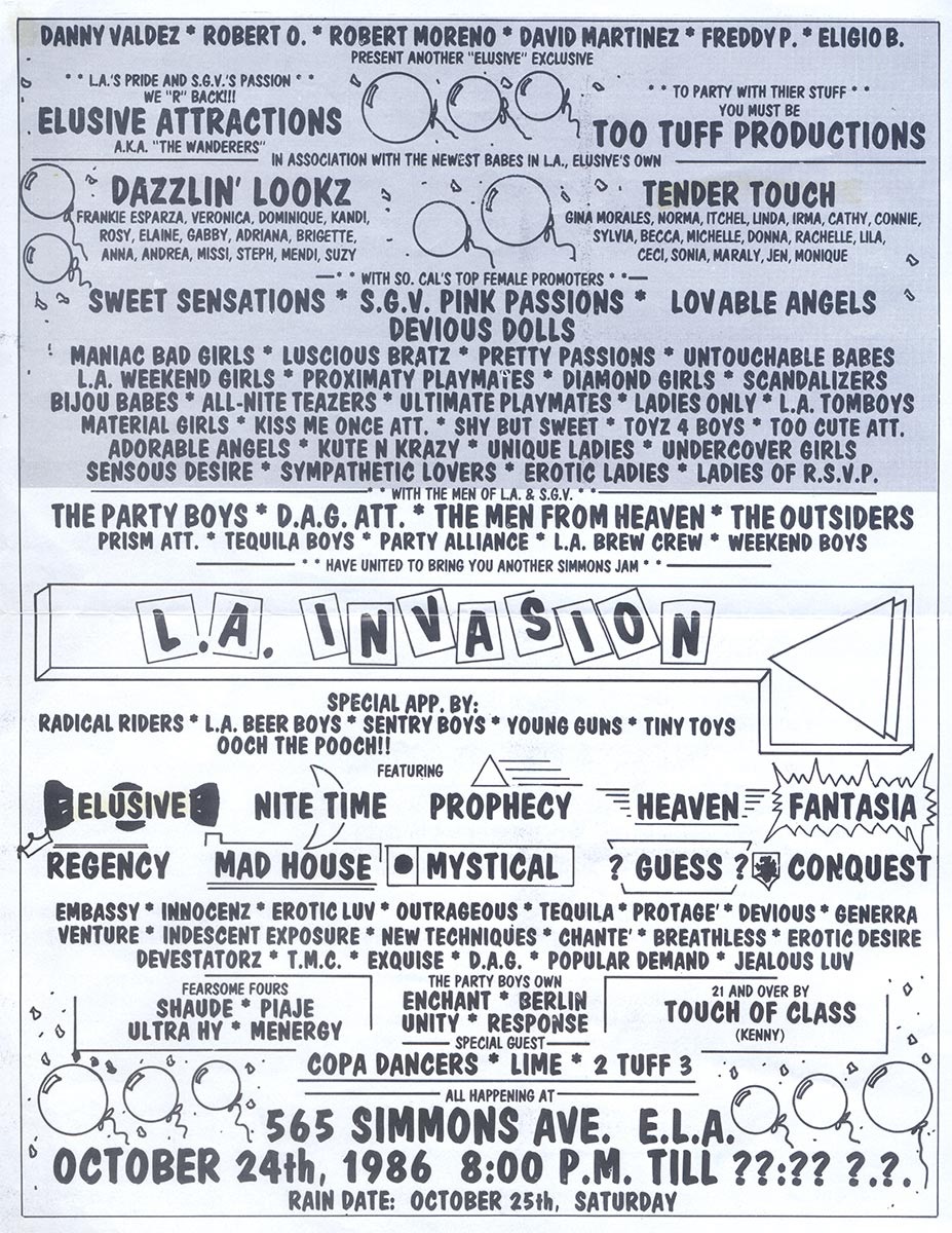 L.A. Party Scene 1986<p>L.A. Party Scene Flyer</p>